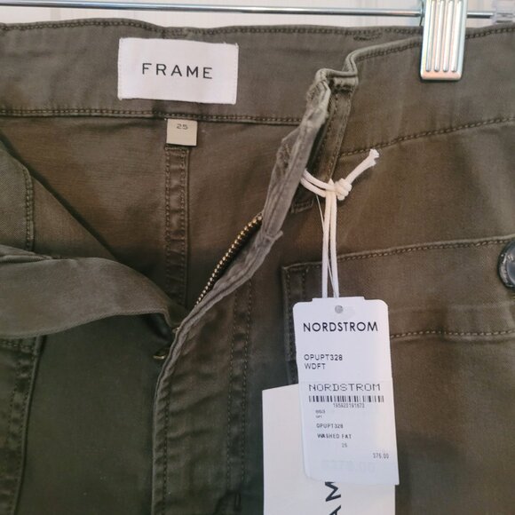 FRAME Cropped stretch-cotton twill cargo pants - Picture 7 of 7